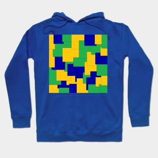 bluish colored squares Hoodie